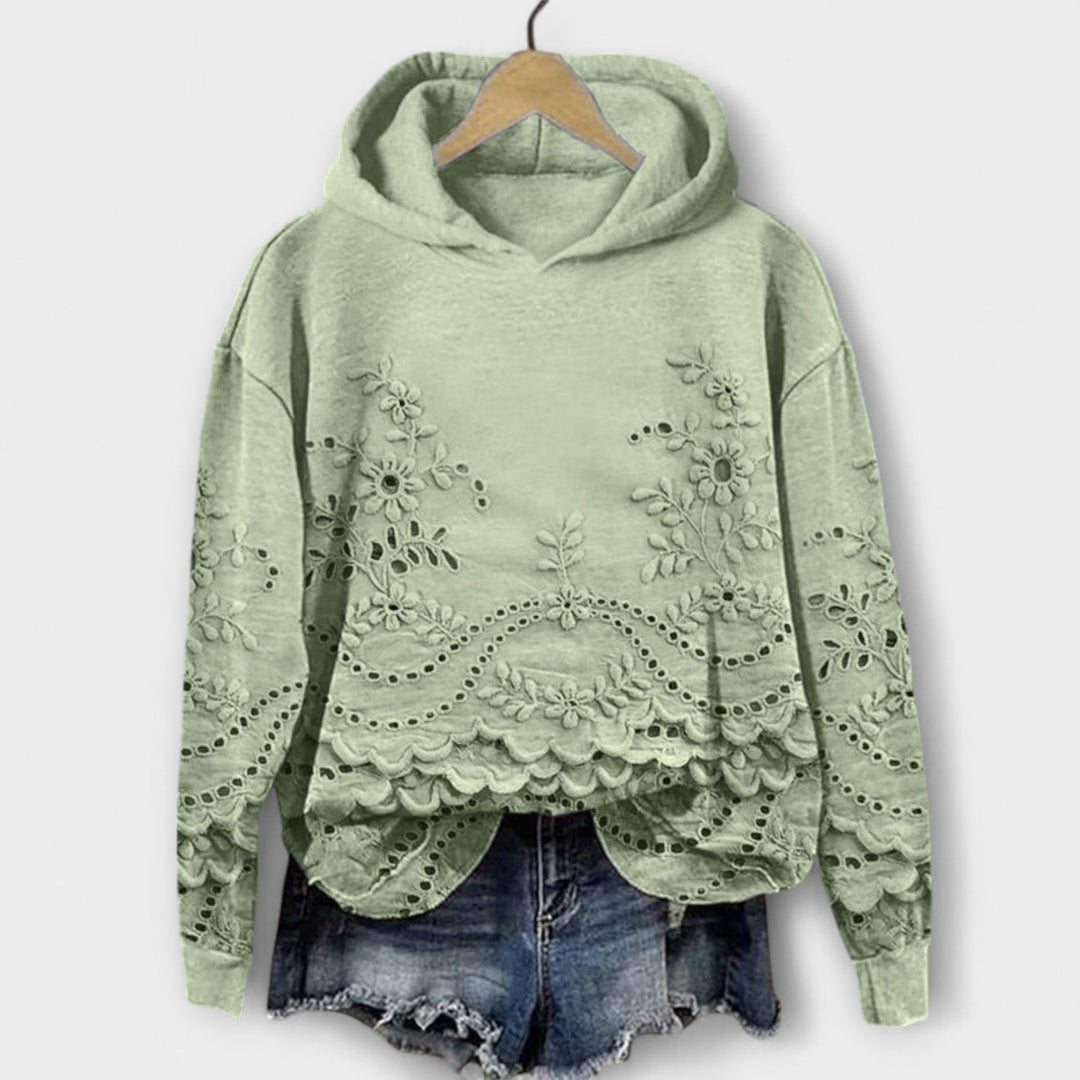 Grace – Vintage Hoodie Met Bloemenprint