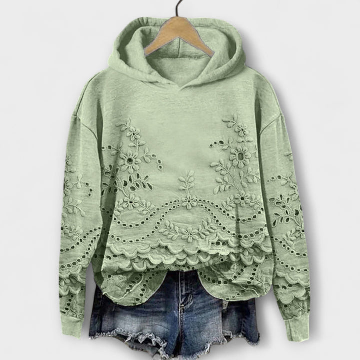 Grace – Vintage Hoodie Met Bloemenprint