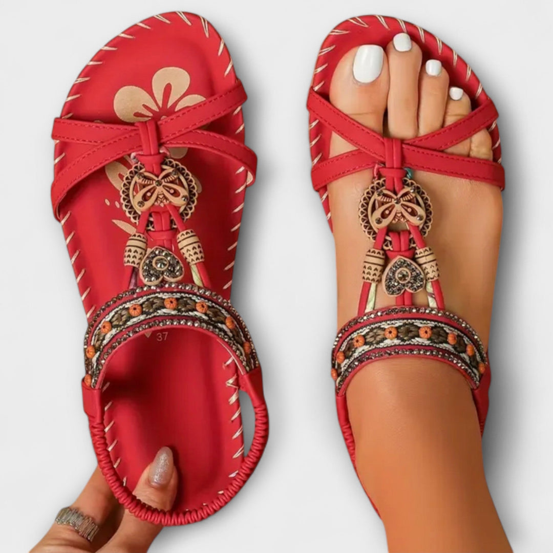 Claudia - Orthopedische Ibiza geïnspireerde sandalen