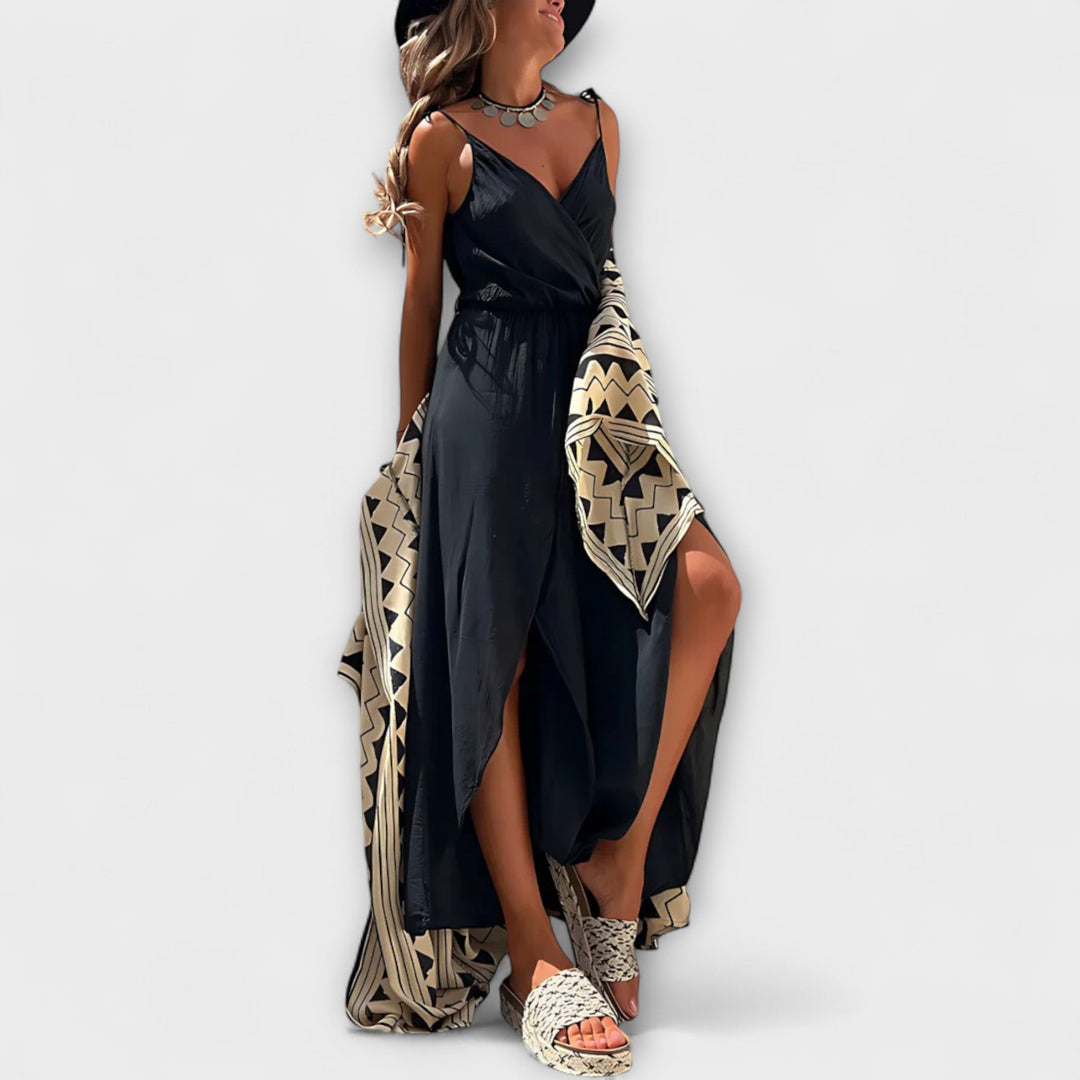 Anna - Donatila Zijde Splits Jumpsuit