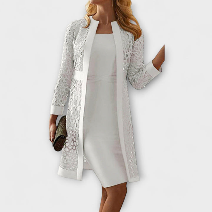 Runa - Elegante Tweedelige Kantjurk