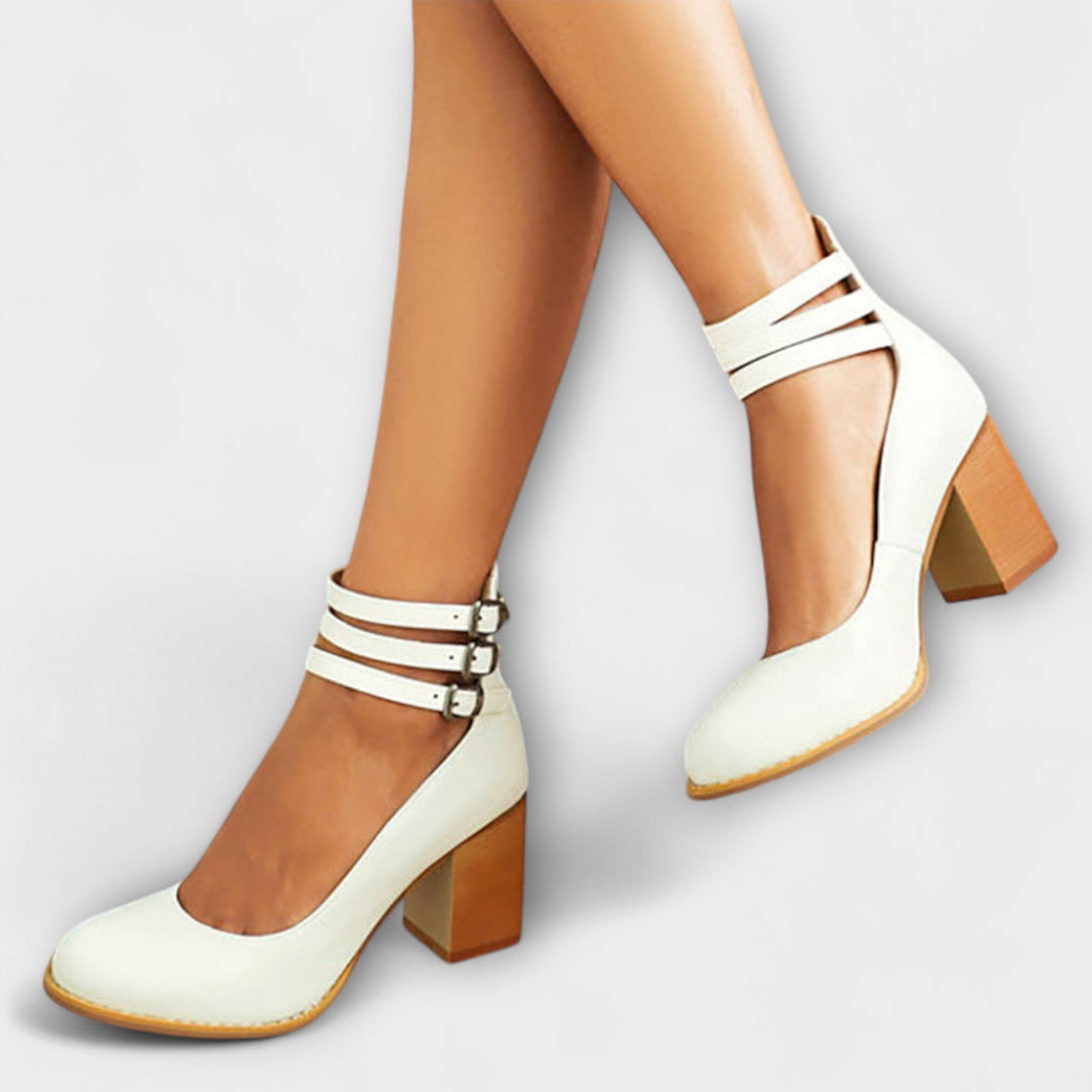 Hannah - Chunky hakken met casual enkelbandjes