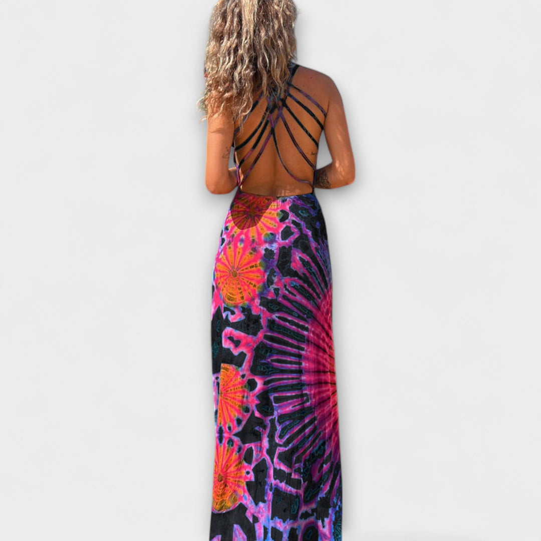 Ronja - La Bamba Tie-Dye Print Maxikleed