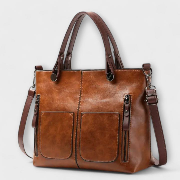 Kristel | Leren shopper voor dames
