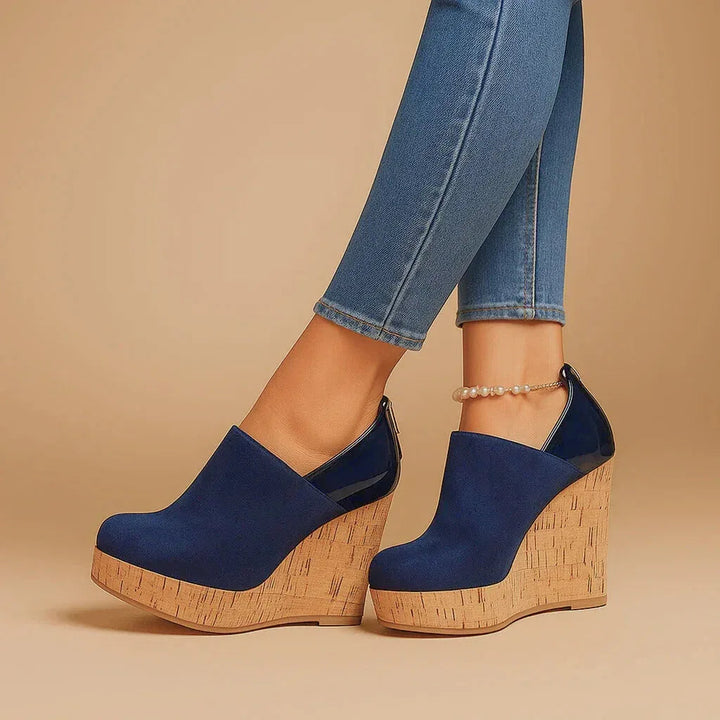 Augusta | Plateau sleehakbottines met uitsparingen opzij voor dames