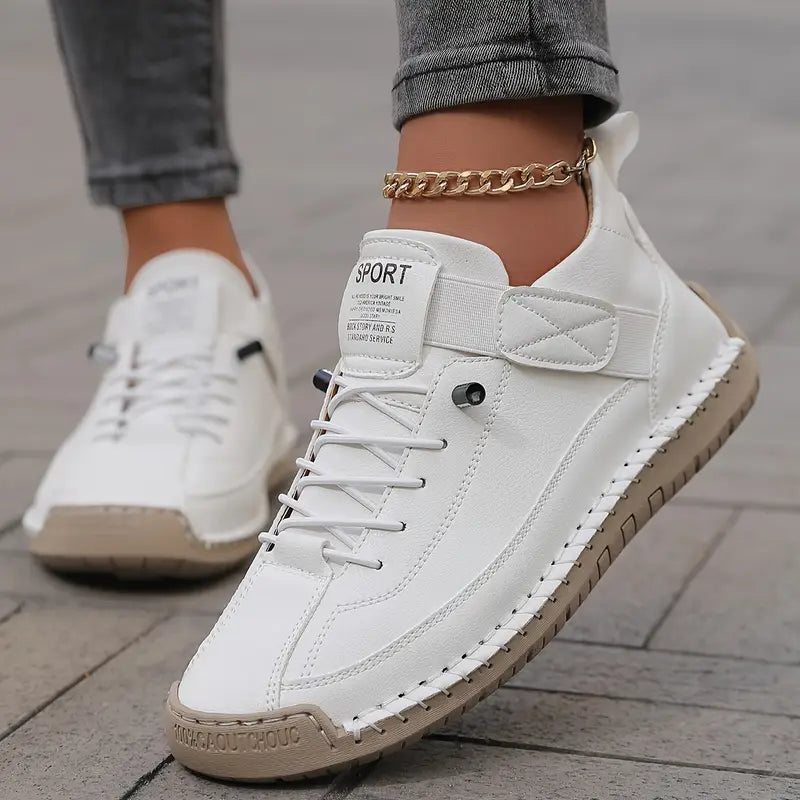 Alceste | Canvas sneakers met veters en siernaden voor dames