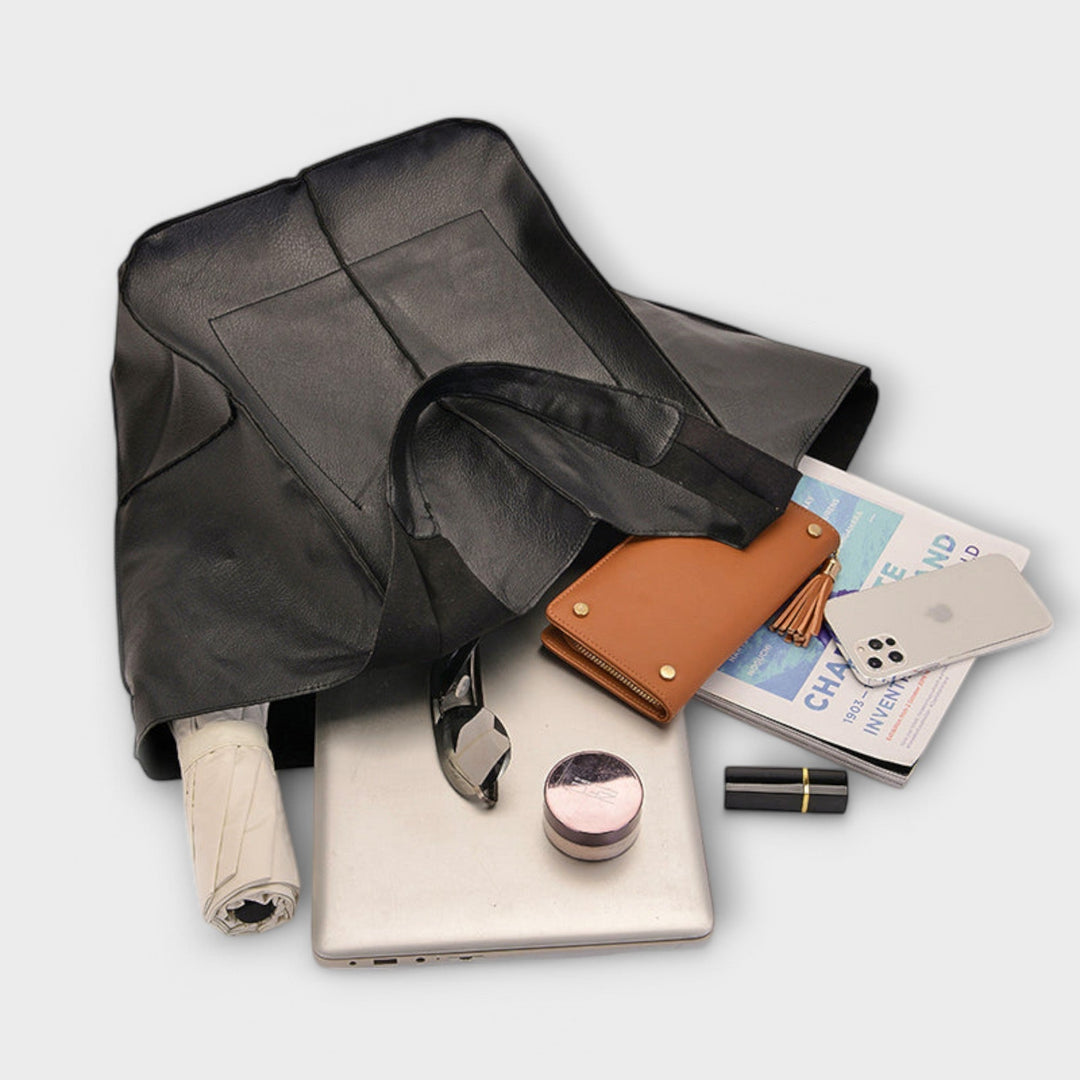 Urania | Oversized leren weekendtas voor dames