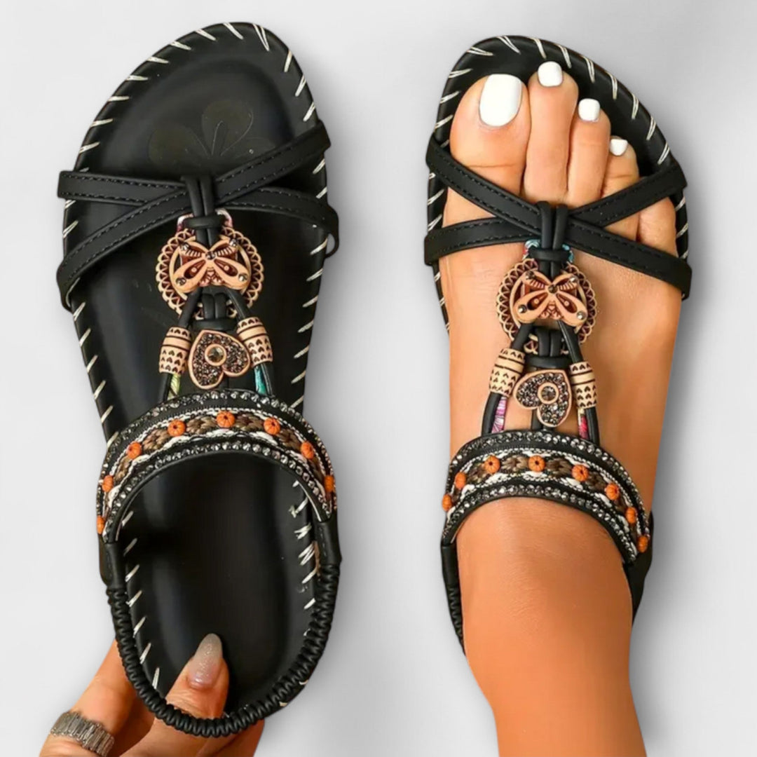 Claudia - Orthopedische Ibiza geïnspireerde sandalen