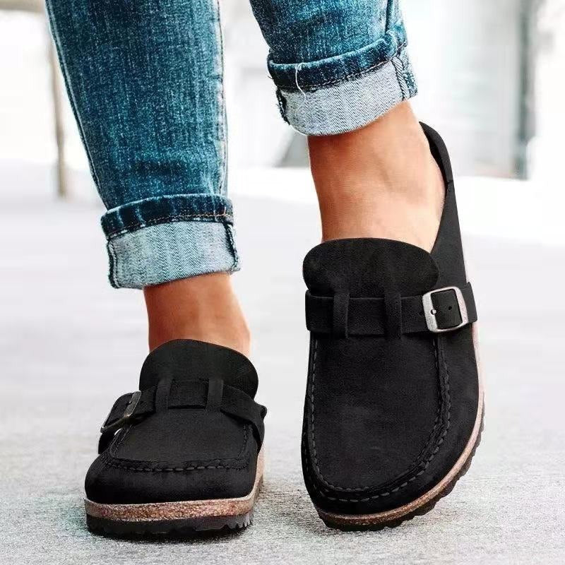 Sophia | Suède loafers met gesp voor dames