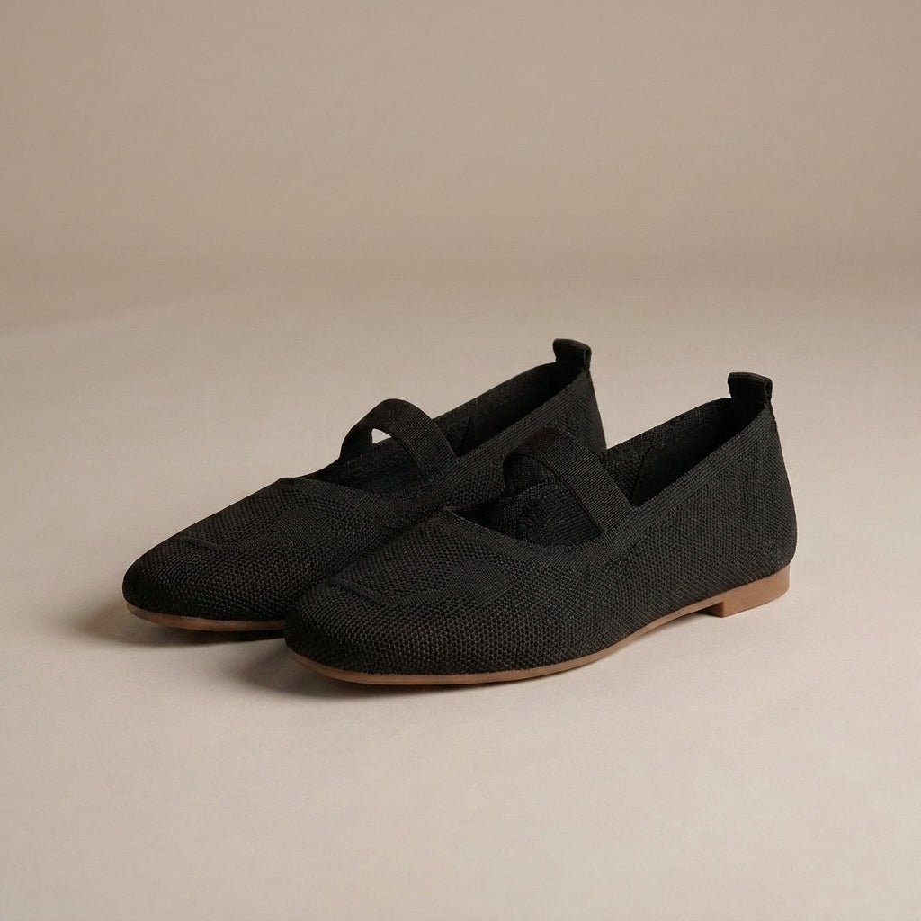 Ballerina's | Gebreide Mesh Mary Jane, Comfort de Hele Dag