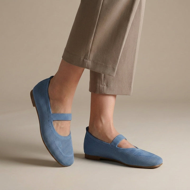 Ballerina's | Gebreide Mesh Mary Jane, Comfort de Hele Dag