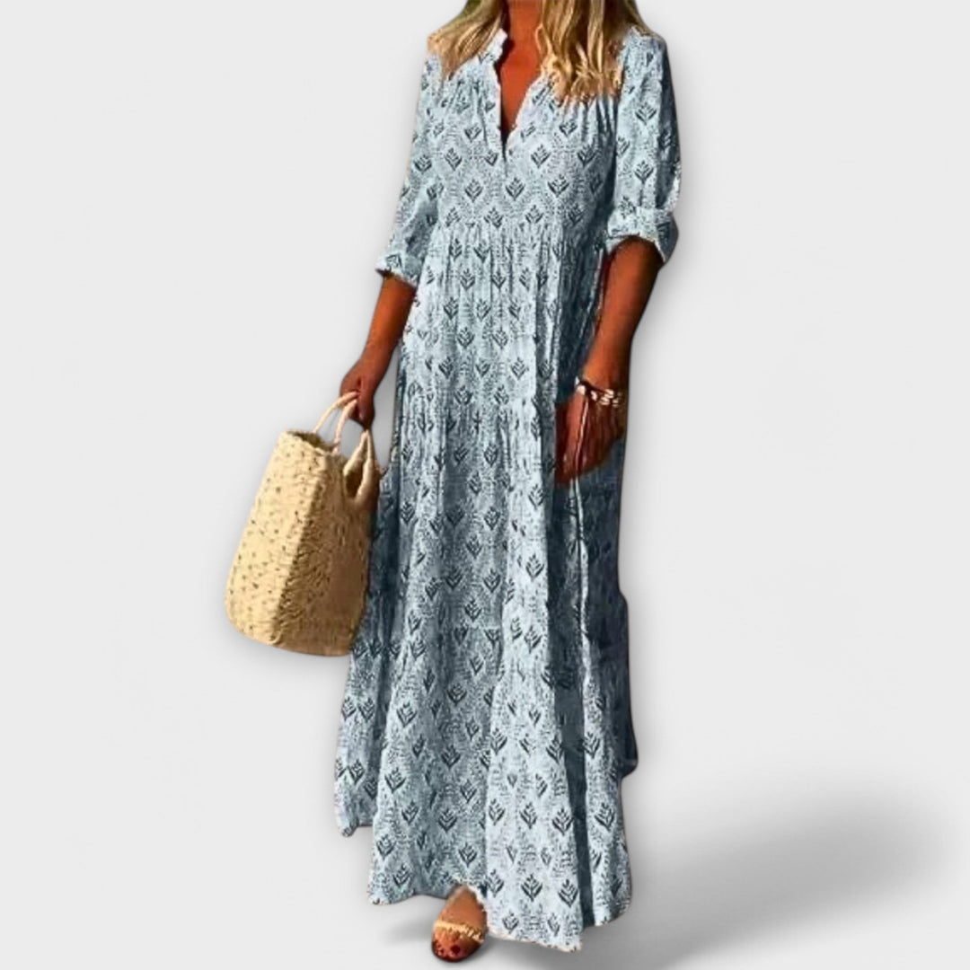 Sera - Stijlvolle en Comfortabele Lente Maxi Jurk