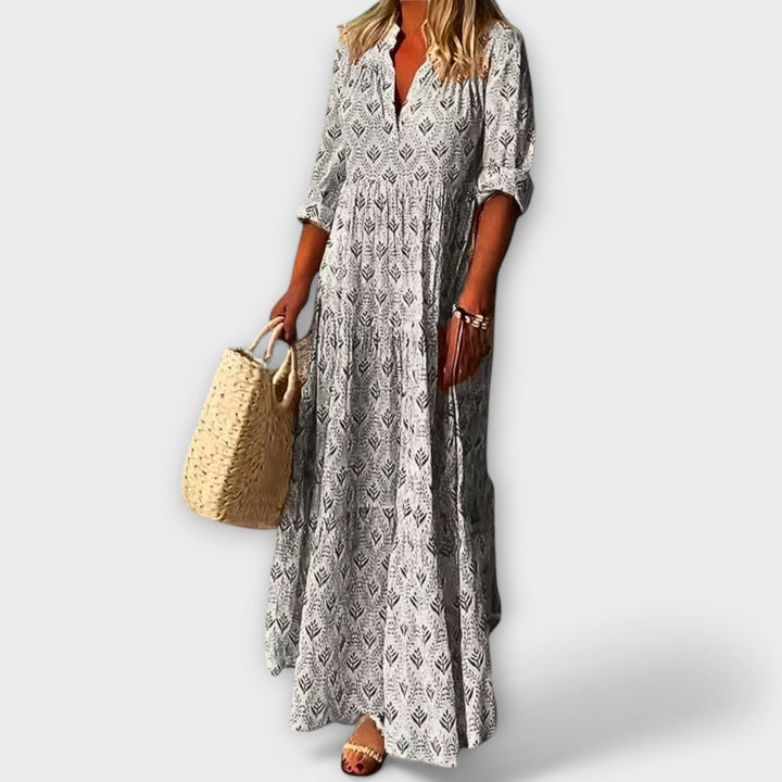 Sera - Stijlvolle en Comfortabele Lente Maxi Jurk