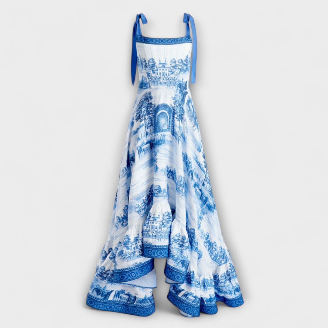 Lucia - Charmante Bloemenjurk Maxi