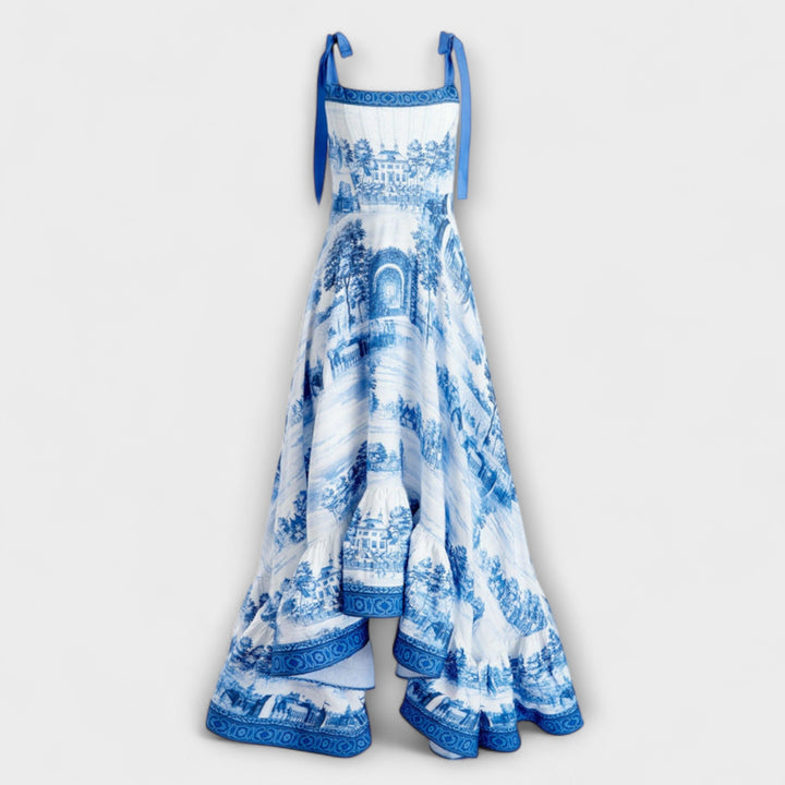 Lucia - Charmante Bloemenjurk Maxi