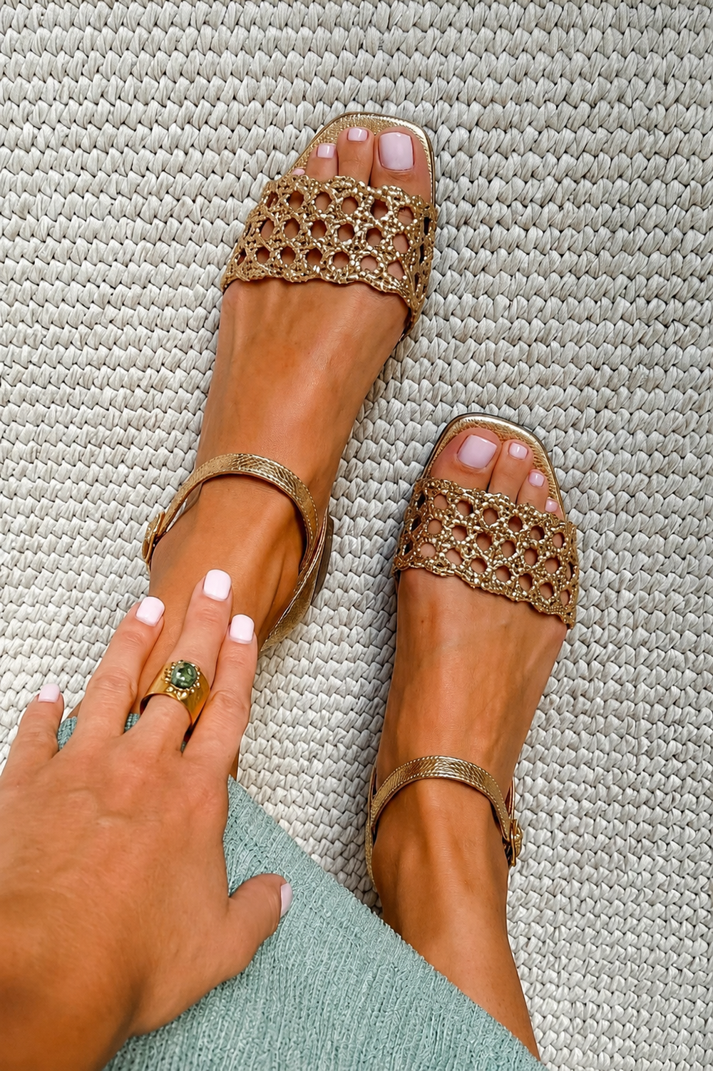 Aurora gouden sandalen – afbeelding 2