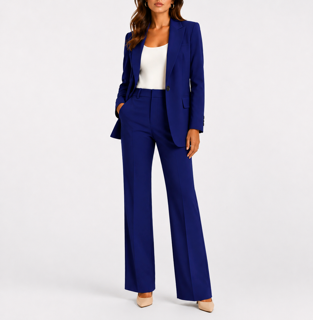 Ottoline | Set met blazer en broek met rechte pijpen voor dames