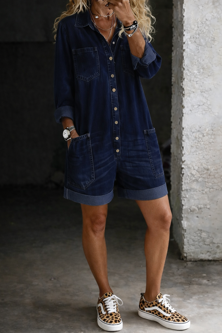 Nora - Casual Overall met Korte Broek