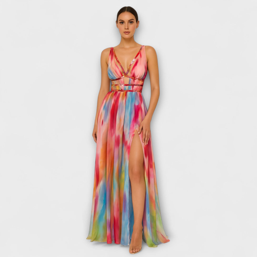 Freya - Geschilderde Maxidress
