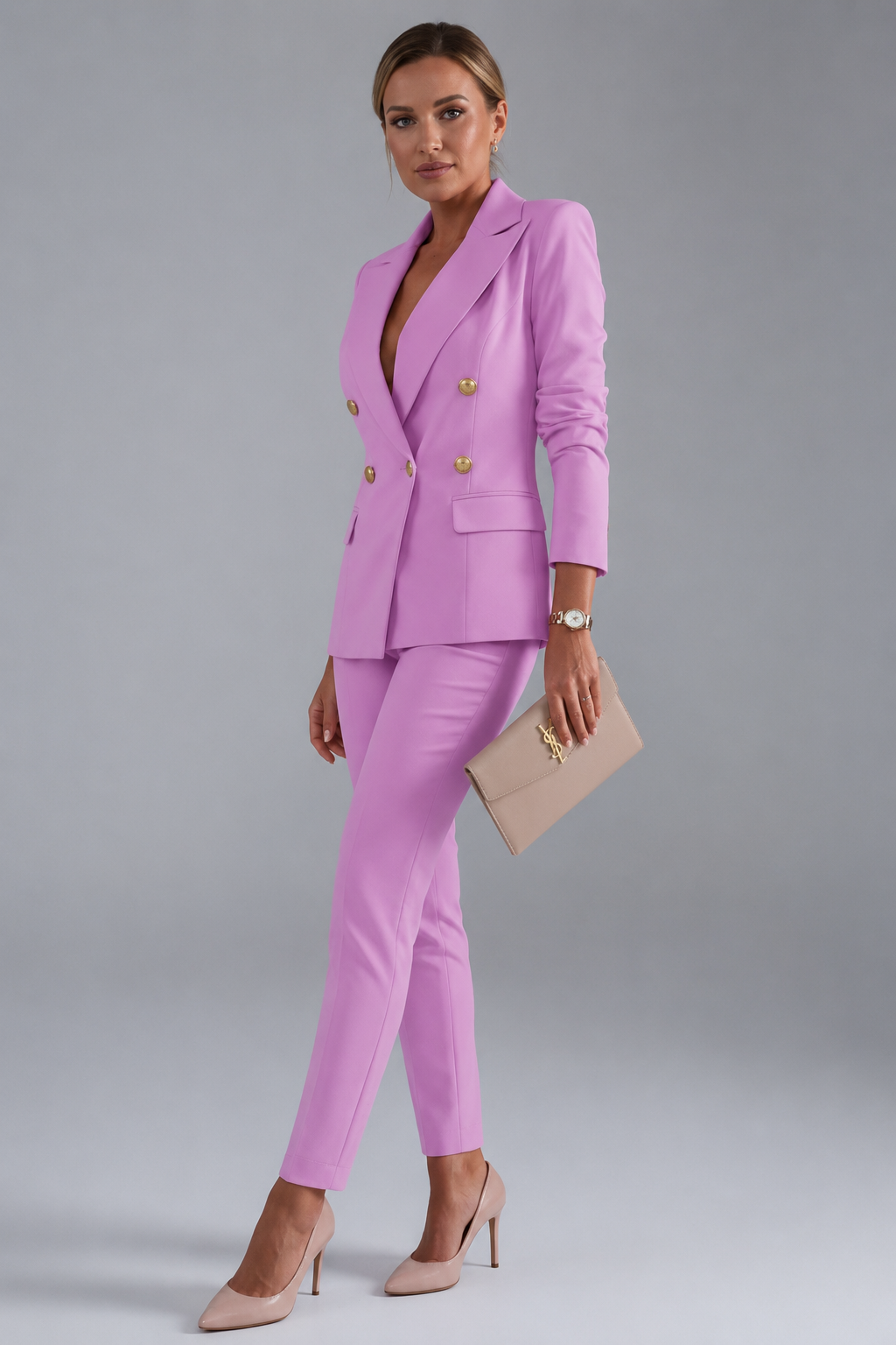 Scarlett | Double-breasted broekpak met blazer voor dames