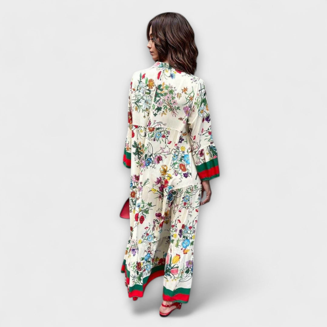 Oriana - Maxikleed met bloemendruk