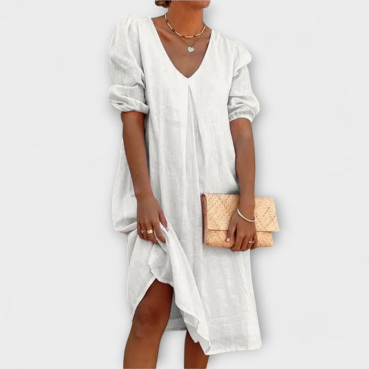 Fanny - Elegant zomerjurk met haakdetails