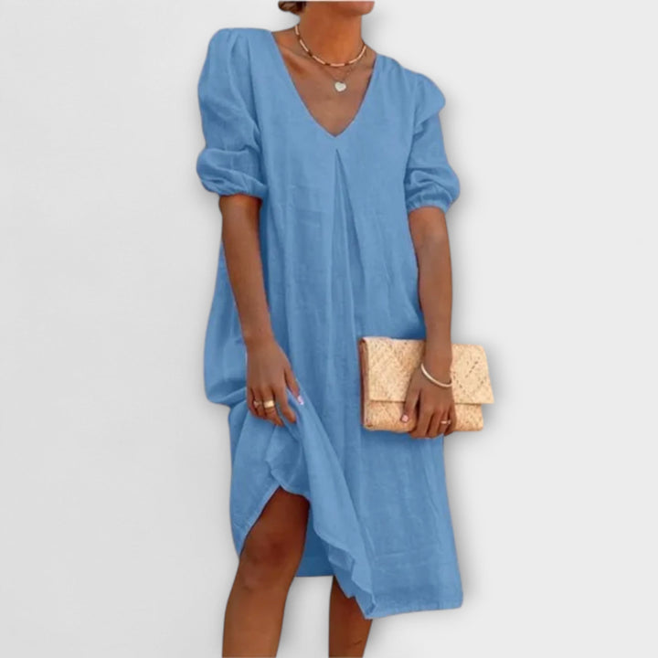Fanny - Elegant zomerjurk met haakdetails