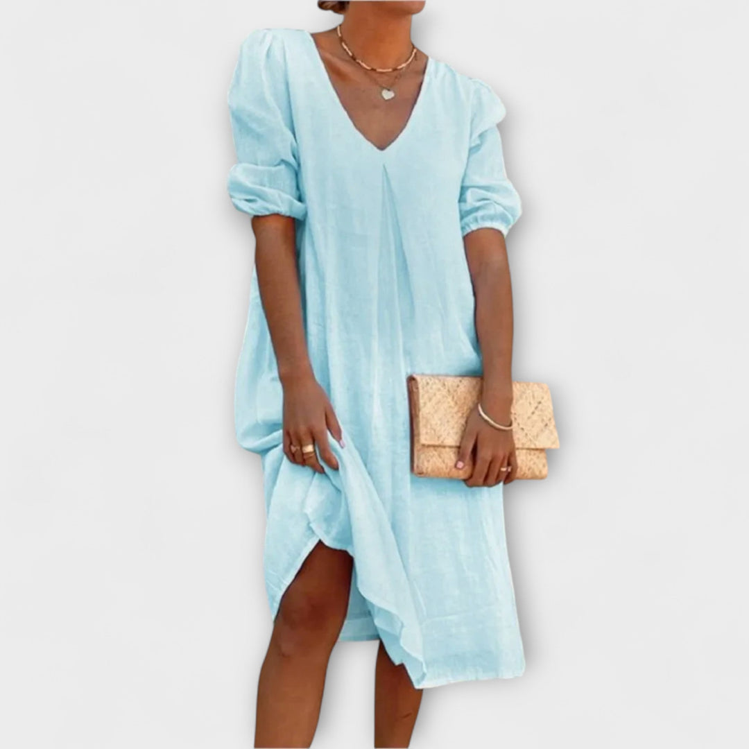Fanny - Elegant zomerjurk met haakdetails