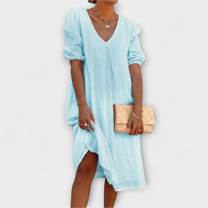 Fanny - Elegant zomerjurk met haakdetails