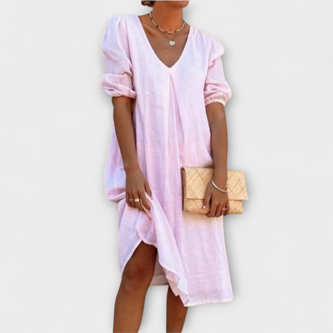 Fanny - Elegant zomerjurk met haakdetails
