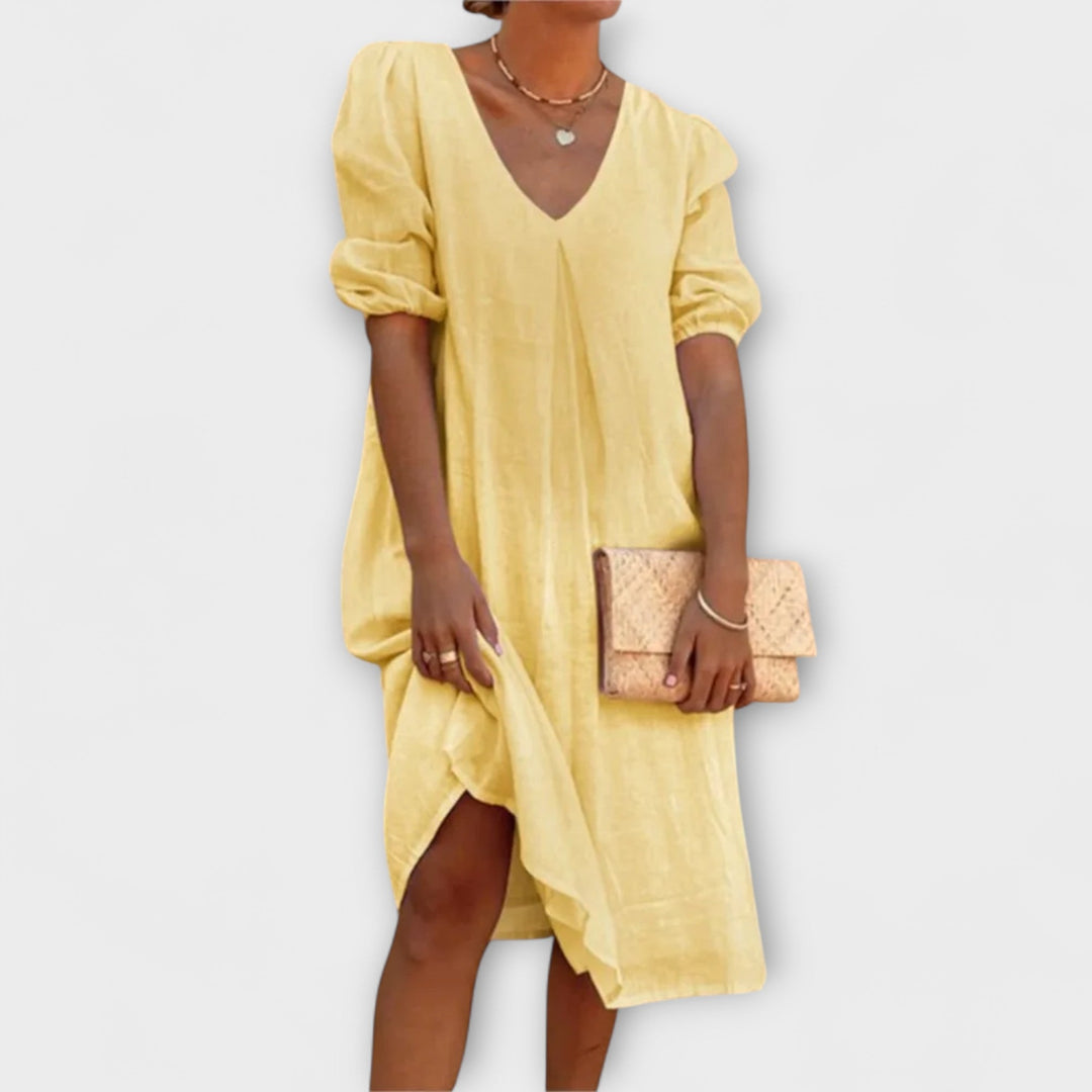 Fanny - Elegant zomerjurk met haakdetails