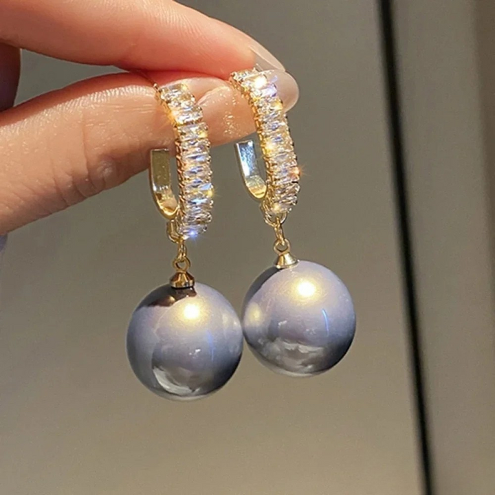 Elegante oorbellen met parelaccenten