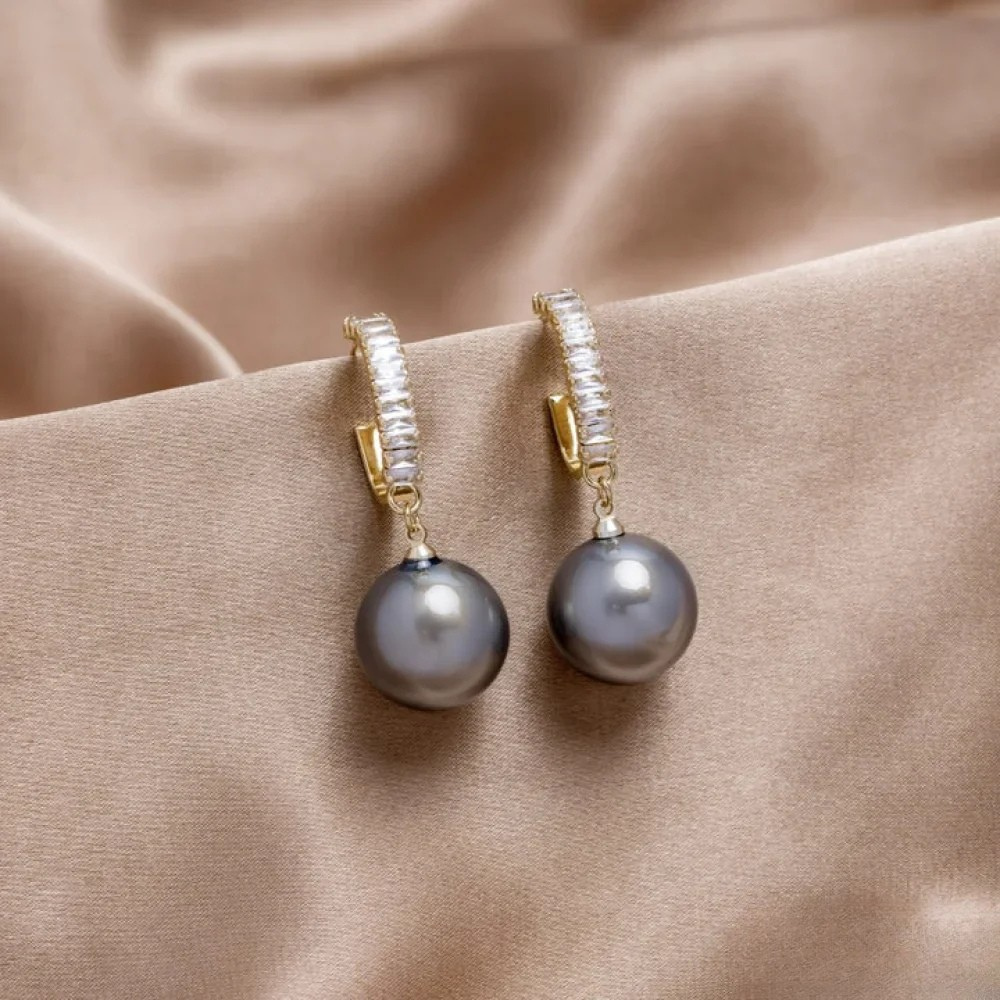 Elegante oorbellen met parelaccenten