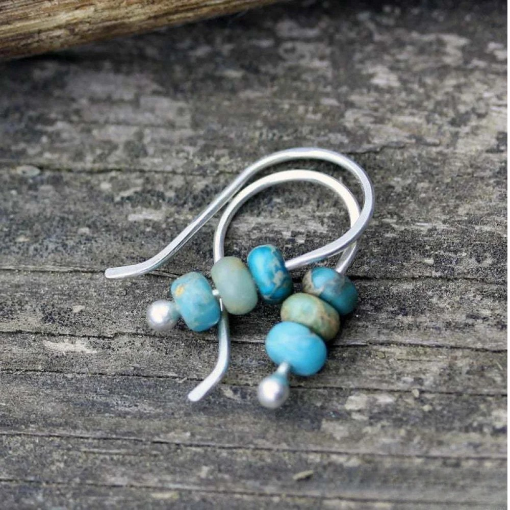 Turquoise Pareloorbellen
