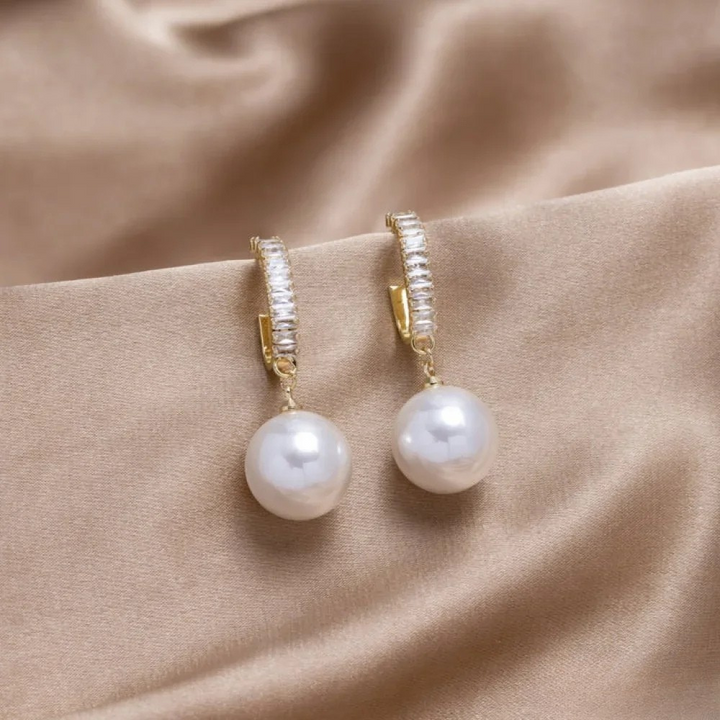 Elegante oorbellen met parelaccenten