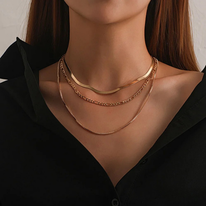 Vintage 3-delige lagenketting