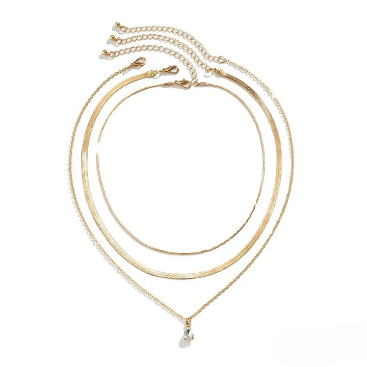 Schicht-halsketting met hanger