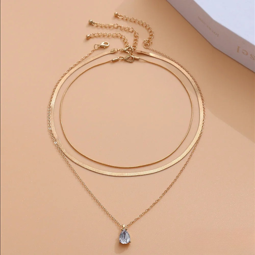 Schicht-halsketting met hanger