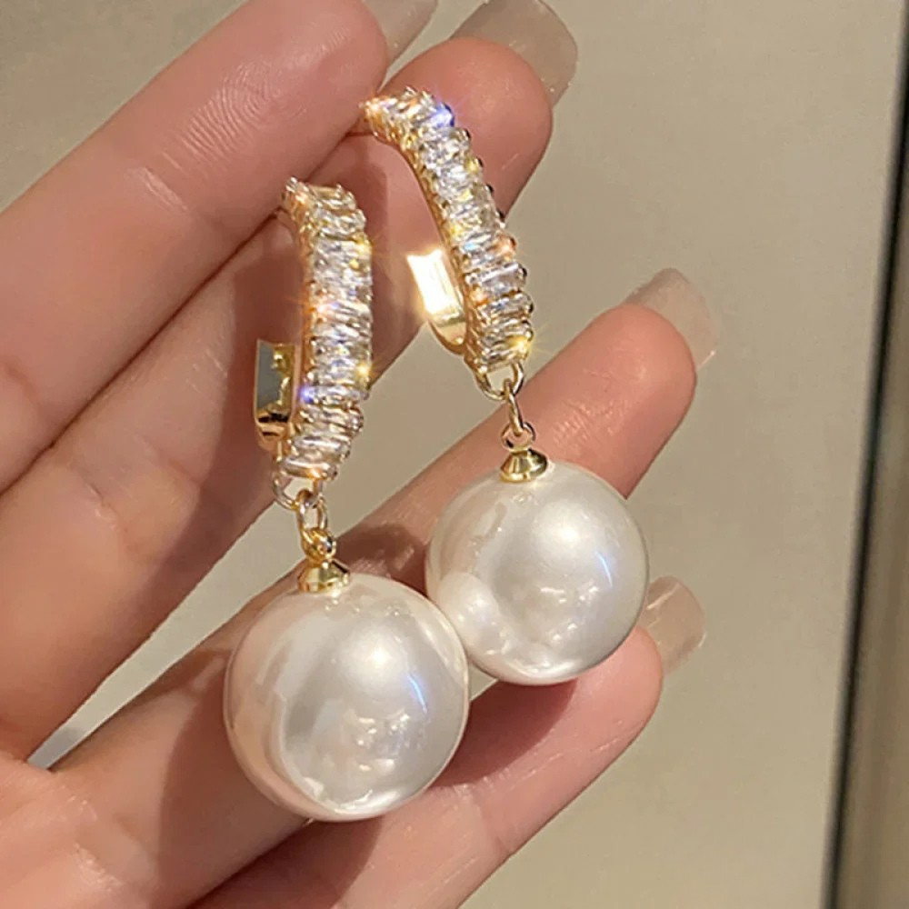 Elegante oorbellen met parelaccenten