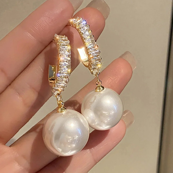 Elegante oorbellen met parelaccenten