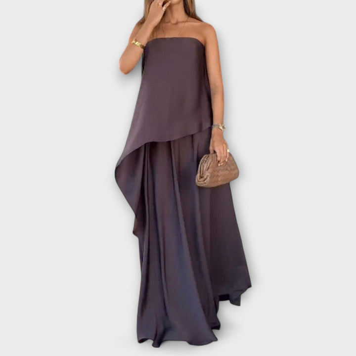 Ruby - Stijlvolle mouwloze bandeau-top en rok