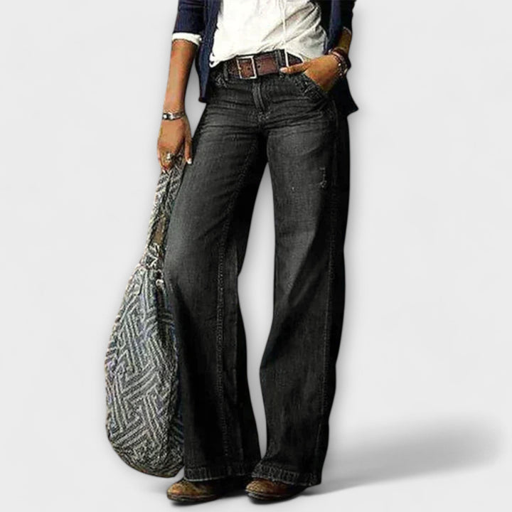 Cess - Denimbroek met wijde pijpen