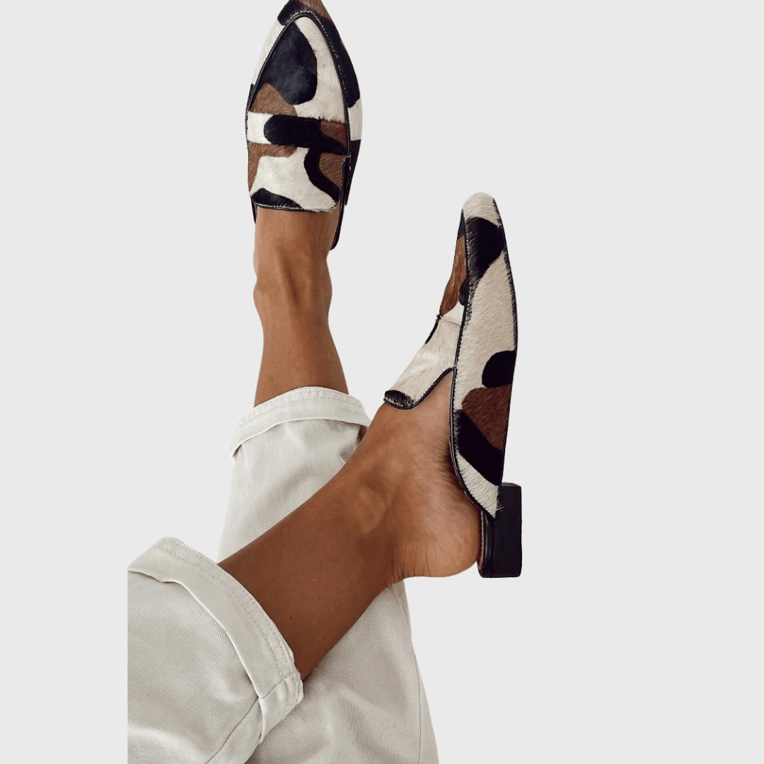 LIORA | LOAFER MET ABSTRACT PATROON