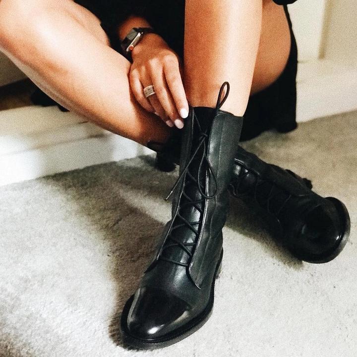 Yalena | Veterbottines met neuskap voor dames