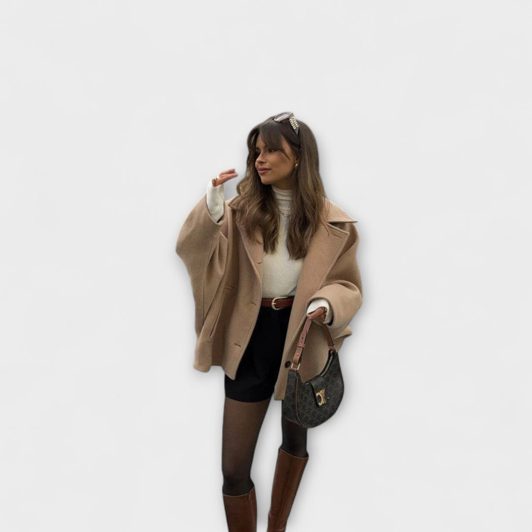Lovie - Oversized Mantel met urban chic