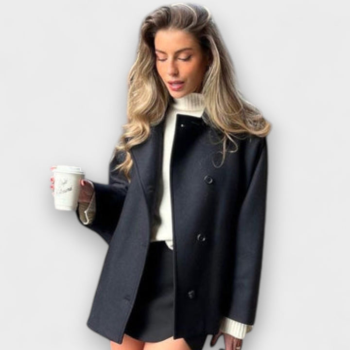 Lovie - Oversized Mantel met urban chic