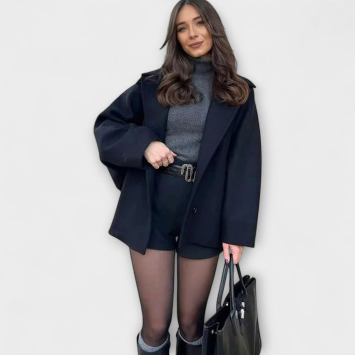Lovie - Oversized Mantel met urban chic
