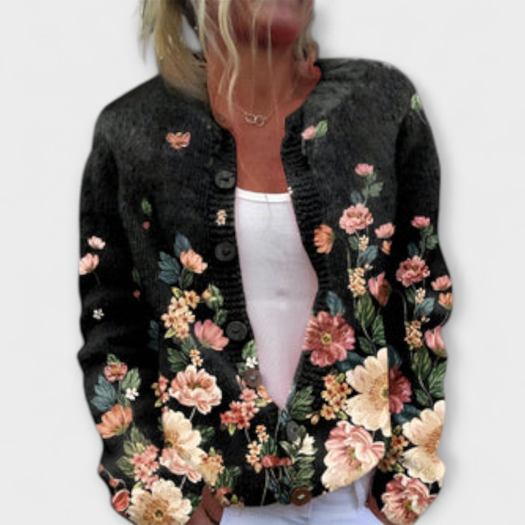 Talia – Elegante Cardigan met Print