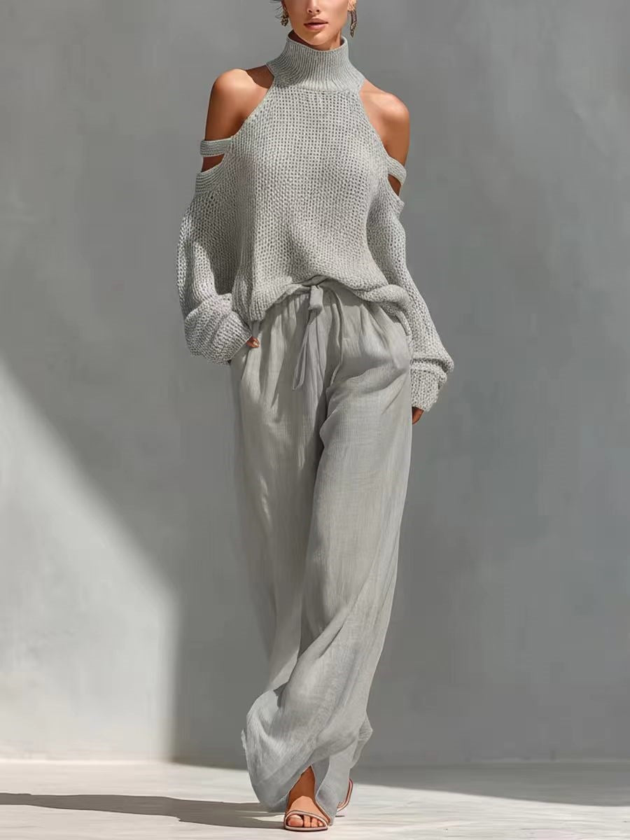 Sara - Moderne set van mesh en linnen