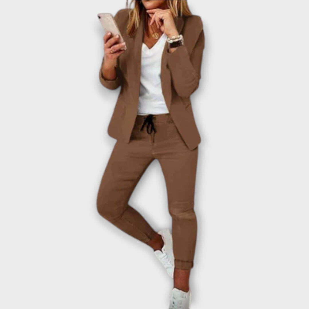 Sophia – Elegante en comfortabele blazer-set